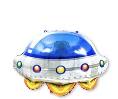 Фольгована кулька Велика фігура Літаюча тарілка НЛО 55х57см (Китай)