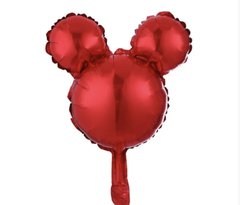 Фольгована кулька Міні фігура Міккі Маус силует червоний (Китай)