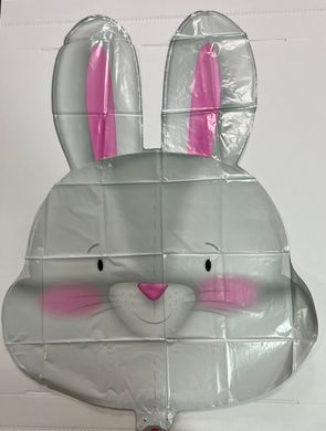Фольгированный шар Большая фигура голова заяца кролика 86 см (Китай)
