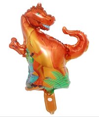 Фольгована кулька Міні фігура Тиранозавр Рекс червоний 35х47 см (Китай)