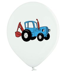 12" кулька з малюнком« синій трактор »1 шт