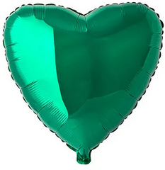 Фольгована кулька Flexmetal 9” Серце пастель зелене