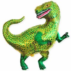 Фольгована кулька Flexmetal Міні фігура динозавр зелений