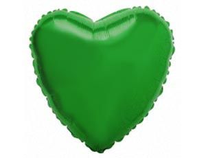 Фольгированный шар Flexmetal 9” Сердце пастель зеленое