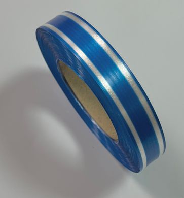Стрічка Поліпропілен (2см х 100м) Синя зі смугою
