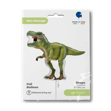 Фольгированный шарик Grabo Большая фигура Динозавр 37" Уп