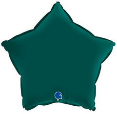 Фольгированный шар Grabo 18” Звезда Cатин Изумрудно-зеленый