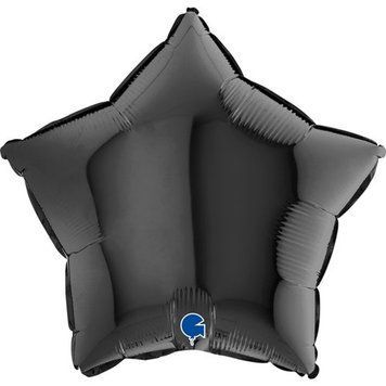 Фольгированный шар Grabo 18&rdquo; Звезда Чёрный