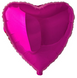 Фольгована кулька Flexmetal 18" Серце Фуксія - 1