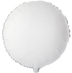 Фольгированный шар Flexmetal 18” Круг Белый