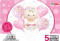 Набір з кульок "Малюк Дівчинка" (5 шт) Китай в уп.