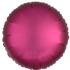 Фольгированный шар 18” Круг сатин Бургундия (Китай)