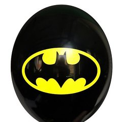 Латексный шар Belbal 12" Бэтмен эмблема на черном (1 шт)