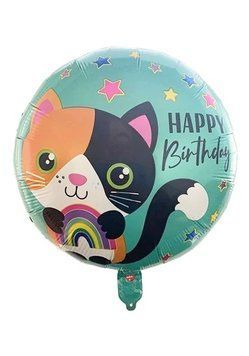Фольгована кулька 18&rdquo; круг HB з кішечкою Китай