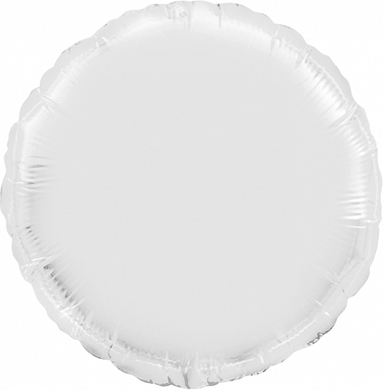 Фольгированный шар Flexmetal 18” Круг Белый