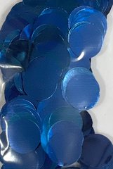 Конфетті Кружочки 23 мм Синій Металик (50 г)