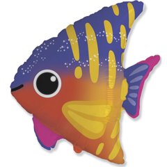 Фольгированный шар Flexmetal Большая фигура Счастливая рыбка