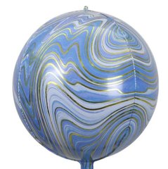Фальгована Кулька 22” Сфера Агат блакитний 55 см (Китай)