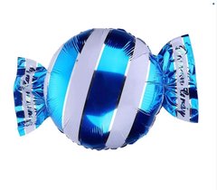 Фольгована кулька Велика фігура Цукерка синя (Китай)