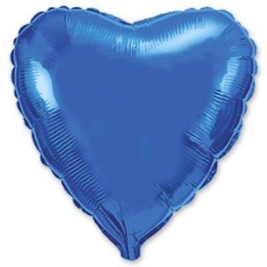 Фольгована кулька Flexmetal 18" Cердце Синій