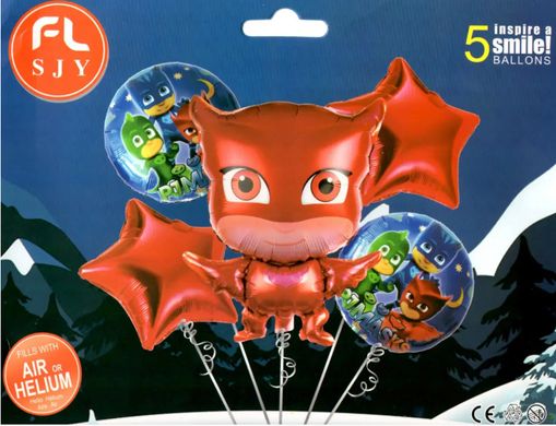Набір з кульок "Герої в масках" червоний (5 шт) Китай в уп.