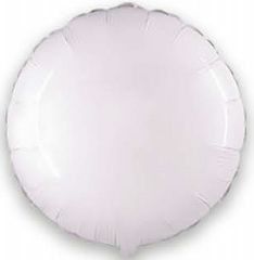 Фольгована кулька Flexmetal 9" круг Білий