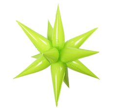 Фольгированный шар Звезда колючка салатовая 100 см (Китай)