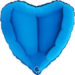Фольгированный шар Grabo 18" Сердце Синее