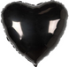 Фольгована кулька Flexmetal 18" Серце Чорне - 2