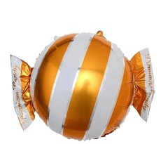 Фольгированный шар Большая фигура конфета оранжевая (Китай)