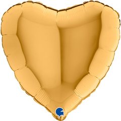 Фольгированный шар Grabo 18" Сердце Золото