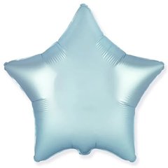 Фольгированный шар Flexmetal 18″ Звезда сатин Голубой