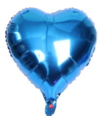Фольгированный шар 18” Сердце Синее (Китай)