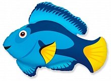Фольгированный шар Flexmetal Мини фигура Рыба синяя