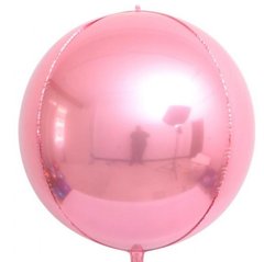 Фольгована кулька Шар 22" Сфера 3D Рожевий, Китай