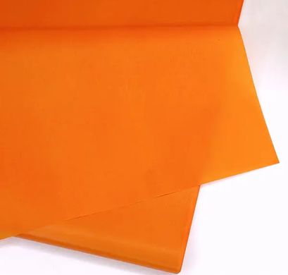 Бумага тишью оранжевый (70*50см) 100 листов