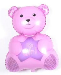 Фольгована кулька Міні фігура ведмідь girl (Китай)