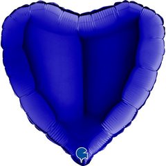 Фольгована кулька Grabo 18" Серце Темно-Синє