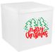Наклейка Merry Christmas Ялинки та сніжинки на коробку НР (45х50 см) + монтажка - 1