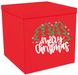 Наклейка Merry Christmas Ялинки та сніжинки на коробку НР (45х50 см) + монтажка - 2
