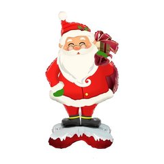 Фольгована Кулька Стояча фігура Санта з подарунками 120 см (Китай)