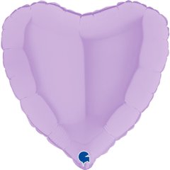 Фольгированный шар Grabo 18" Сердце макарун Лиловый (Matte Lilac)