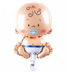 Фольгована кулька Міні фігура пупс хлопчик (Китай)