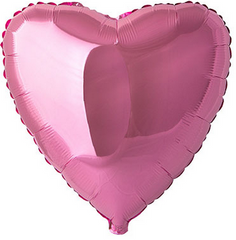 Фольгированный шар Flexmetal 18″ Сердце Розовый Металлик