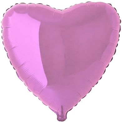 Фольгована кулька Flexmetal 18" Серце Рожевий Металік