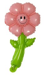 Фольгована кулька Міні фігура Ромашка рожева 45х25 см (Китай)