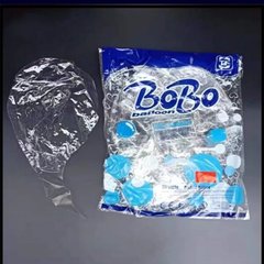 Повітряна кулька Сфера Bubbles (баблс) прозора 18” (45 см) у синій упаковці, розтягнута (Китай)