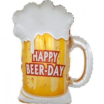 Фольгована кулька Flexmetal Велика фігура happy beer-day келих пивна