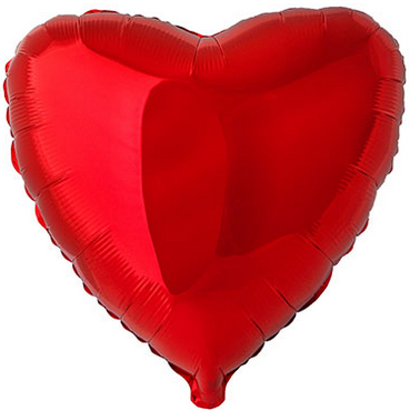 Фольгована кулька Flexmetal 32″ Серце Червоний
