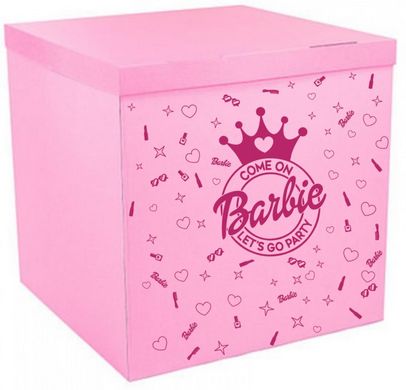 Наклейка Come on Barbie з короною на коробку (30х40см) + монтажка